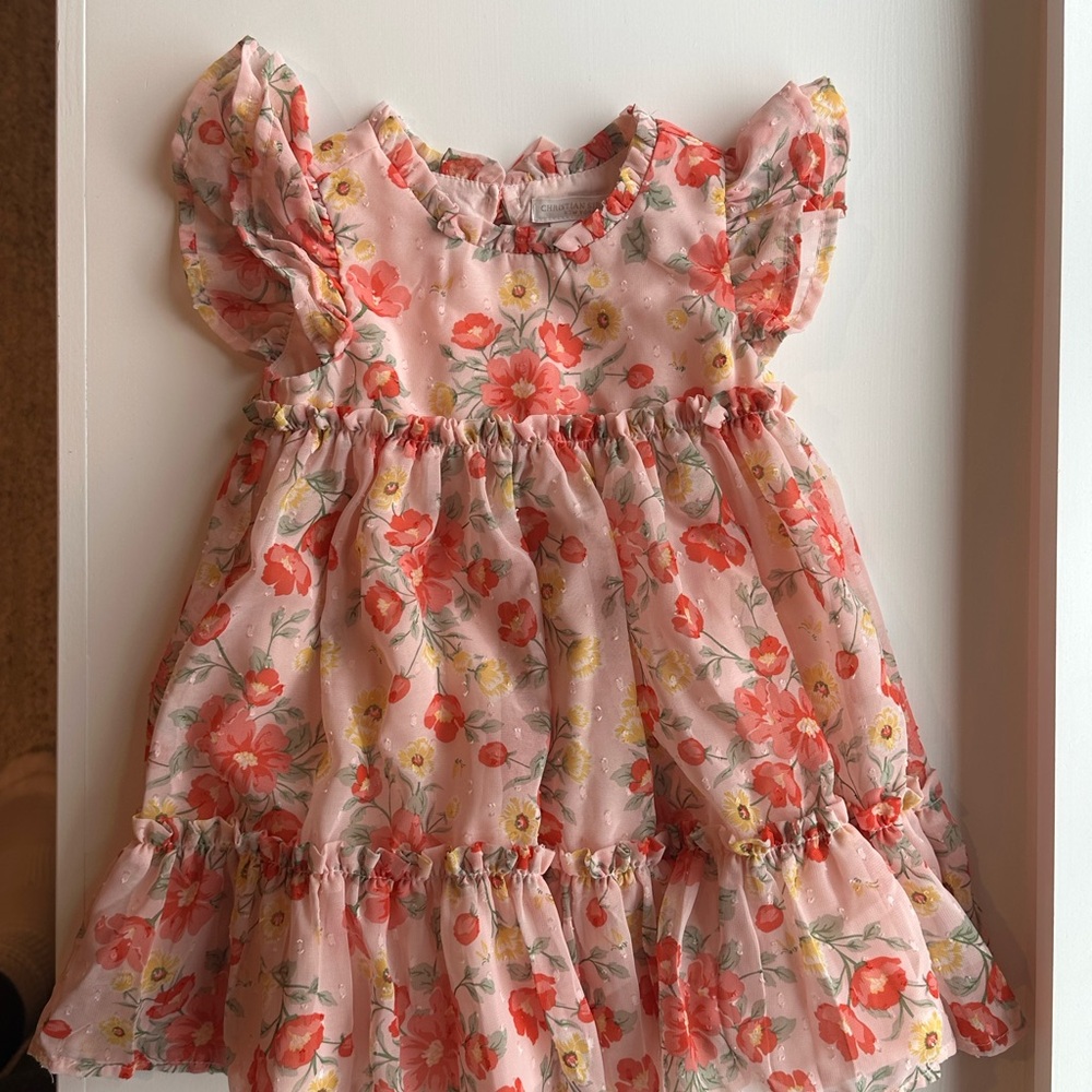 Christian Siriano Pink Floral Kids Dress